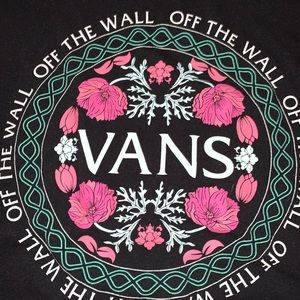 Vans size small floral shirt. Never worn